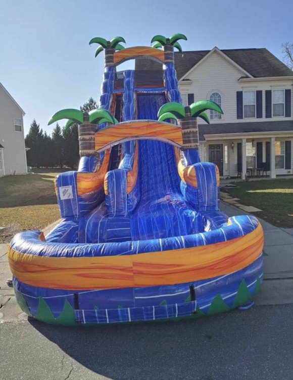 22ft Blue Rush Water Slide