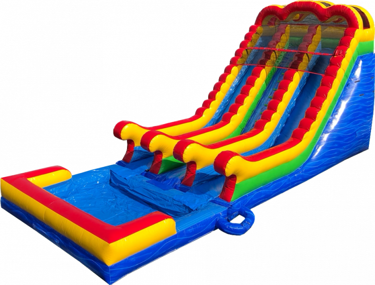 18ft Daring Double Lane Water Slide