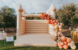 Tan Premium Bounce House